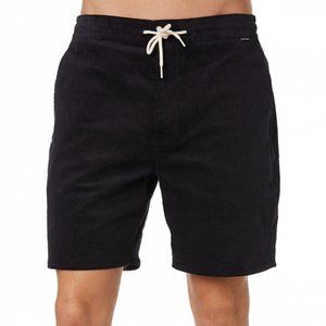 Size 40 Hurley Modern Fit Corduroy Longrider Walk Shorts Black Beachwear